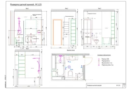 Bathroom design drawing