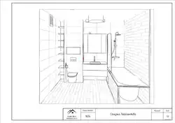 Bathroom design drawing