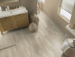 Banyoning ichki qismidagi fotosuratda laminat uchun plitkalar