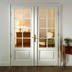 Double door to living room photo
