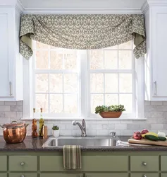 Curtain for one window kitchen photo