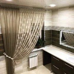 Curtain For One Window Kitchen Photo