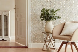Photo non-woven wallpaper in the hallway