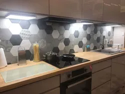 Соты Фартук Для Кухни Фото