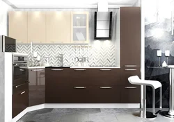 Photo of kitchen coffee with milk glossy colors