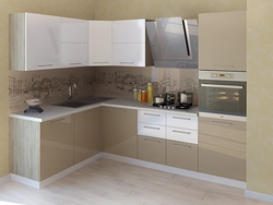 Photo of kitchen coffee with milk glossy colors