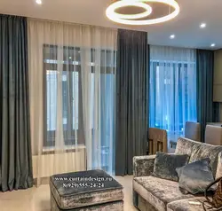 Living Room Design In A Modern Style, New Curtains