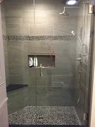 Bathroom design with shower without tiles