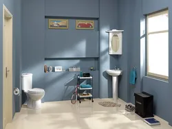 Corner Toilet In The Bathroom Photo