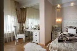 Bedroom interior bed dressing table