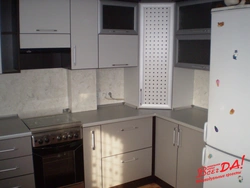 How to close the pipes in the kitchen in the corner photo