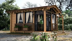 Turnkey summer kitchen for a summer house photo