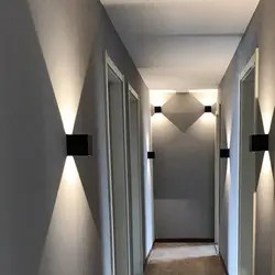 Photo of the corridor in the apartment at night
