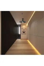 Photo of the corridor in the apartment at night