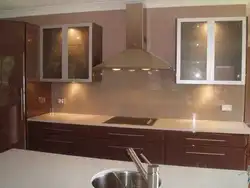 Кухни Фото Коричневое Стекло