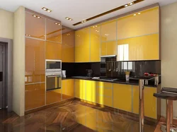 Kitchen photo brown glass