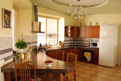 Interior semicircular kitchen
