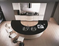 Interior semicircular kitchen