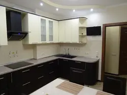 Corner Kitchen Design 9 Sq.M. With TV