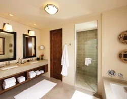Bathroom opposite the door photo