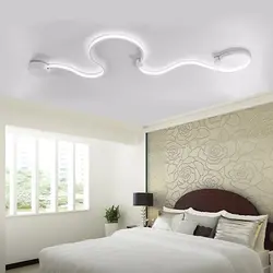 Chandeliers for the bedroom with a suspended ceiling photo modern