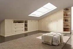 Attic design bedroom dressing room