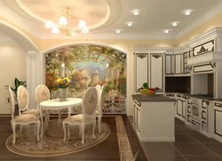 Современные Фрески В Интерьере Кухни