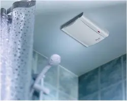 Ceiling ventilation in the bathroom photo