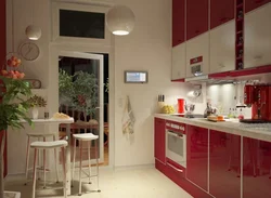 Kitchen interior in apartment what color