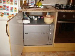 How to install a dishwasher in the kitchen photo