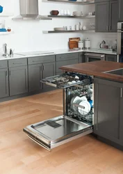 How to install a dishwasher in the kitchen photo
