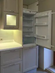 Mətbəx şkafı fotoşəkilində soyuducunu necə quraşdırmaq olar