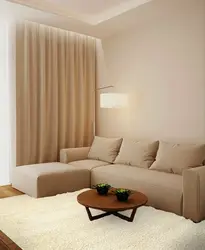 Sofa color in bedroom interior