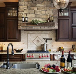 Tiles Under The Hood In The Kitchen Photo