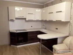 Кухни угловые кофе с молоком фото
