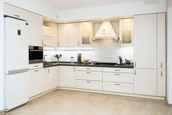 Corner kitchens white photo design