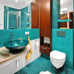 Sea ​​green bath design