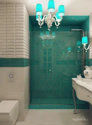 Sea ​​green bath design