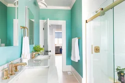 Sea ​​green bath design