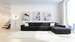 Painting on the entire wall in the living room photo