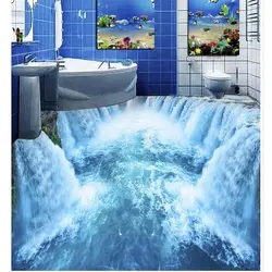 3D naxışlı foto ilə vanna