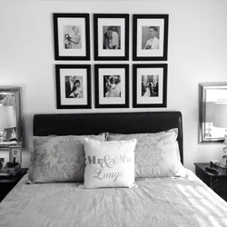 How to hang photos in bedrooms more beautifully