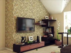 Дызайн сцяны кута ў кватэры