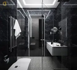 Қара сұр ваннаның интерьері