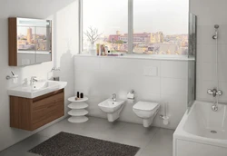 Bathtub with installation design photo