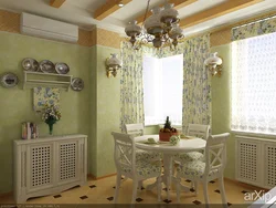 Provence Üslubunda Mətbəx Üçün Divar Kağızı