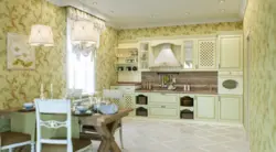 Wallpaper For Kitchen In Provence Style Photo