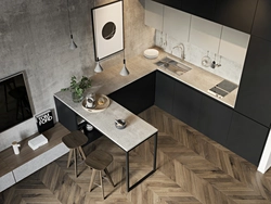 Oshxona Fotosurati Uchun Loft Peshtaxtasi