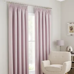 Pink curtains for the bedroom photo