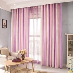 Pink curtains for the bedroom photo